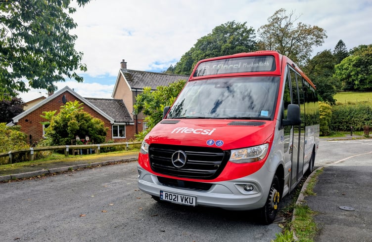 The Machynlleth fflecsi bus
