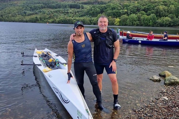 Javi Sanchez and Neil Bullman who competed in the men's double class.