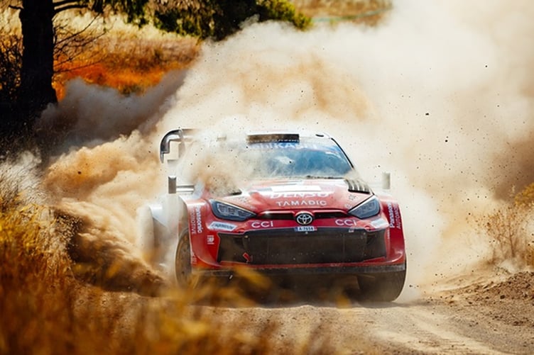 Elfyn Evans and co-driver Scott Martin hold the advantage heading into Rally Italia Sardegna