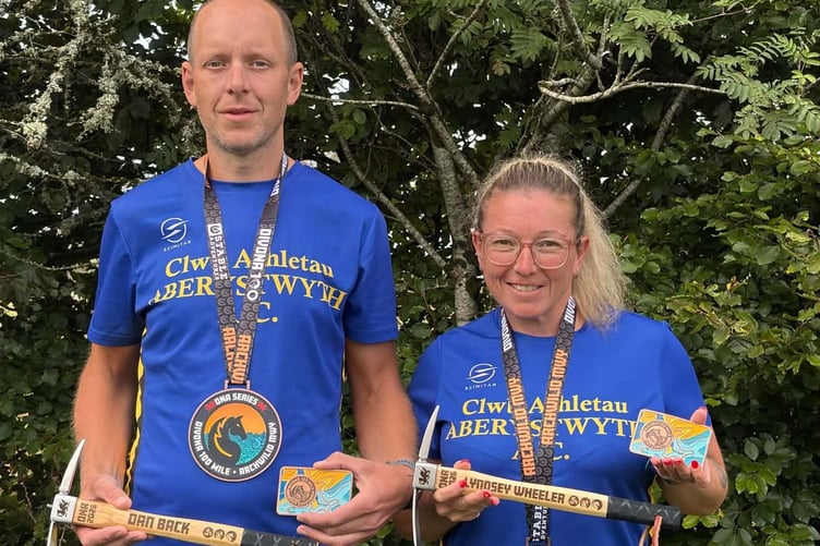 Dan and Lyndsy deservedly celebrating their achievements