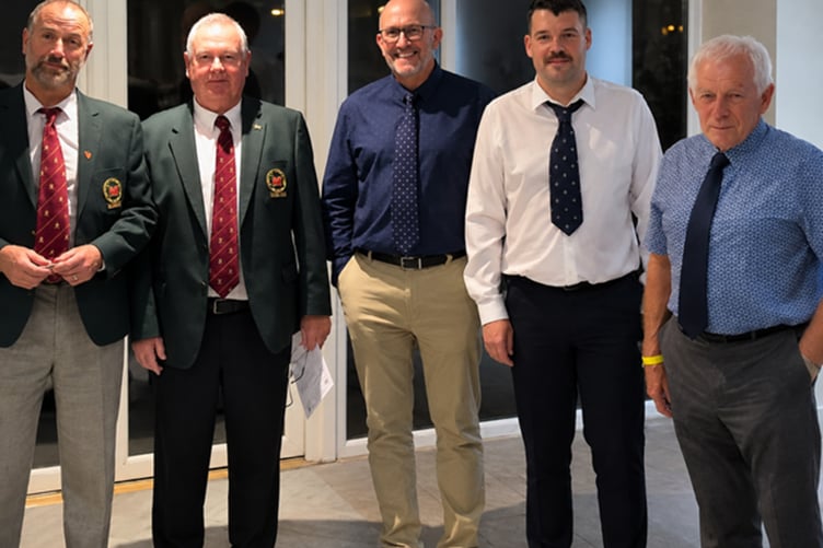 Wednesday team winners Derek Saunders, Daniel Basnett. Geraint Evans and Alan Shaw