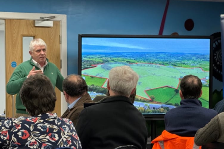 Eifion Evans addresses an open day