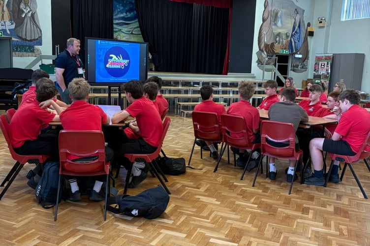 Farm manager Prys Lewis tried to drum up support for Llettytwppa by visiting local schools last summer.