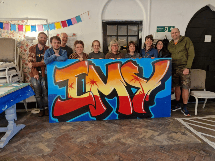 Members of the Machynlleth youth club team Photo: IMY