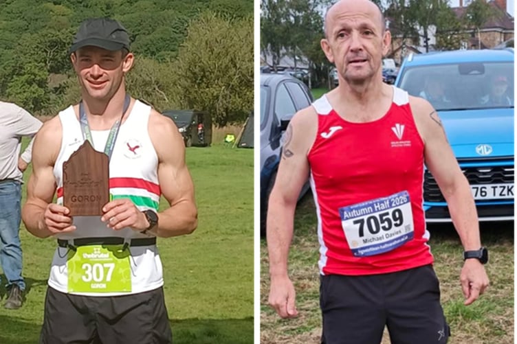 Sarn Helen's Teifion Davies (left) and Mike Davies