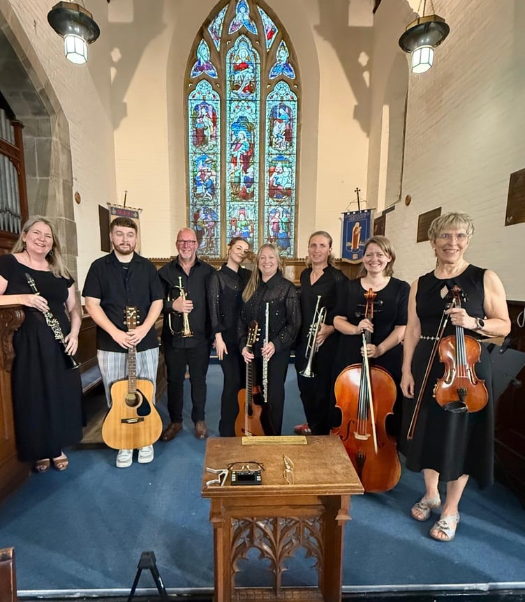 Duo Sereniti and Friends performed at St Peter’s Church in Aberdyfi