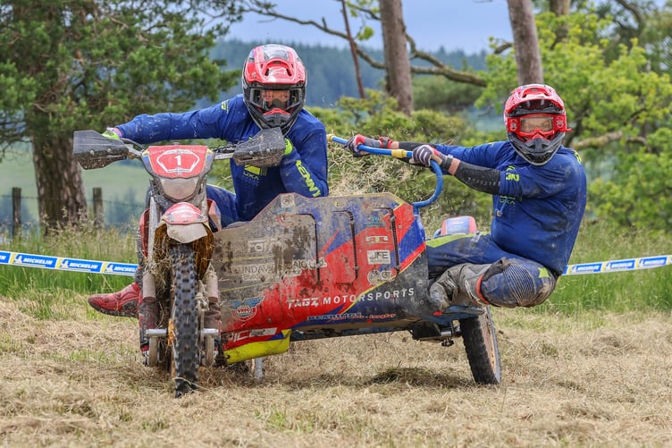 Alun and James en route to victory on the Welsh 2 Day Enduro