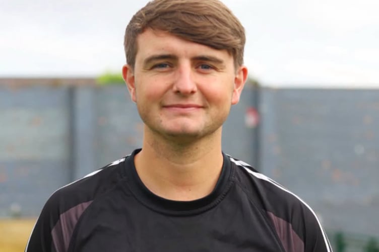 Gethin Thomas scored twice for Pwllheli