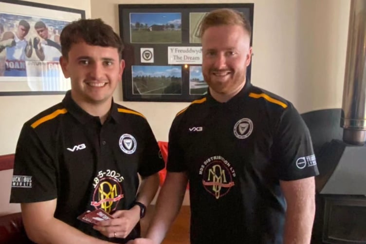 Gethin Evans. Crymych's man of the match