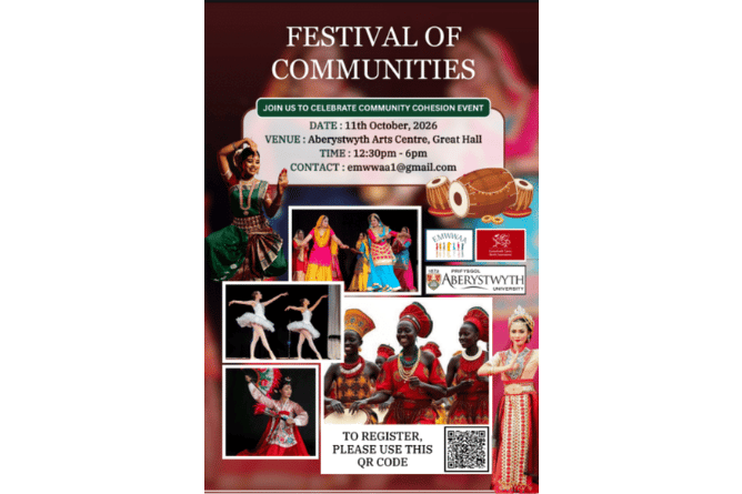 A Festival of Communities will take place in Aberystwyth this Sunday