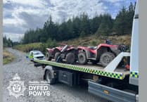 Quad bikes seized in Ceredigion hills