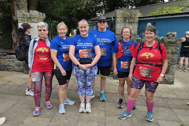 Aberystwyth runners raring to go at the Bangor Half Marathon