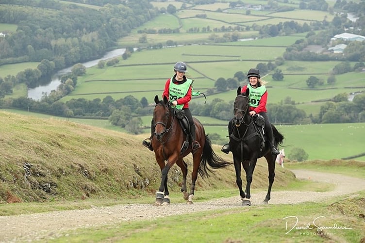 Teenager Sophia Parry and trainer Sophie Spiteri steered former racehorses to Level 1 victory at the British Horse Feeds Red Dragon Festival of Endurance