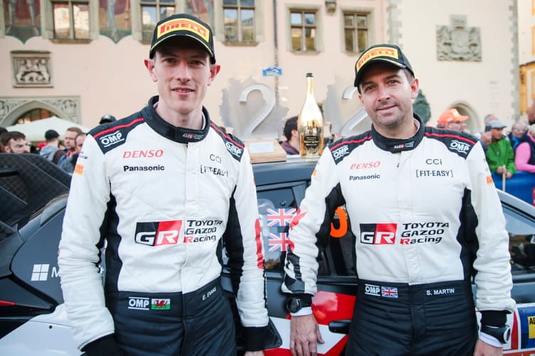 Elfyn Evans and co-driver Scott Martin