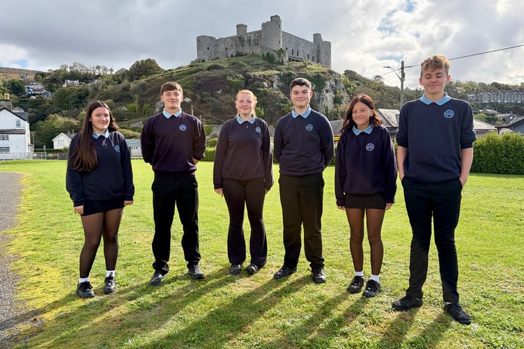 Ysgol Ardudwy's senior student leadership team
