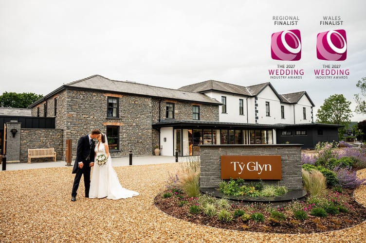 Ty Glyn has become one of Ceredigion's premier wedding venues and is up for an award