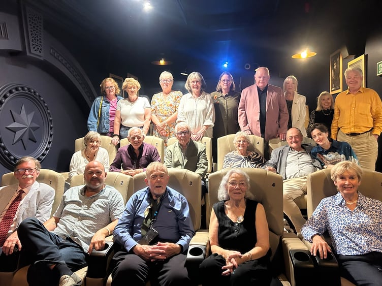 Former Round Tablers Tony Lewis, Des Parkinson, Malcolm Slater, Tony Bates, Dylan Raw Rees, Mike Barrett and Charles Raw Rees, together with some former members of Aberystwyth Ladies Circle who also appeared in the various sketches