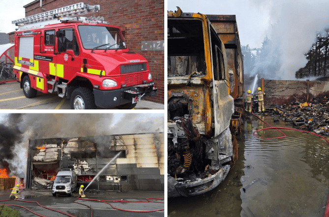 Firefighters from Aberydyfi and Tywyn have recorded “another busy and eventful week” with calls to help from as far away as Wrexham. Photos: Tywyn Fire Station
