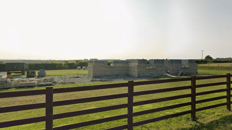 The site of the building, captured in April 2025