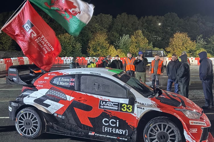 Elfyn Evans' Toyota GR Yaris Rally1 car