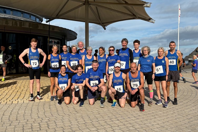 Aberystwyth Athletic Club runners ready to take on the Twin Peaks