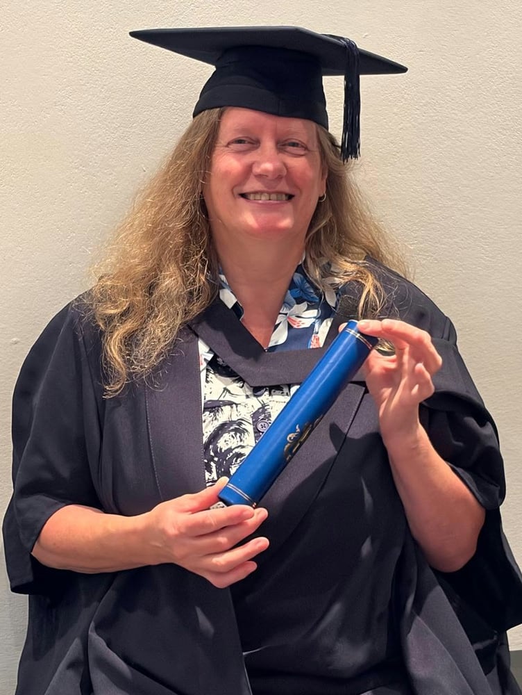 Open University graduate Kate Robinson of Tanygrisiau, who runs local music school, Kate Cerdd