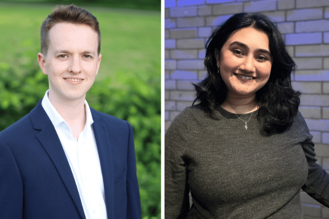 Pianist Iwan Owen (left), and soprano Anusha Merrin (right)