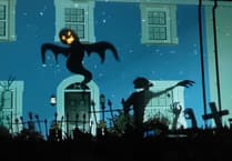 Spooky display to raise money for Llanon school