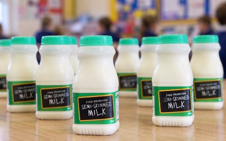 Milk bottles