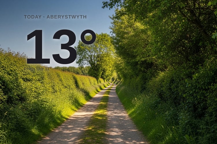 Aberystwyth weather: sunny Sunday with little chance of rain and a high of 13°C