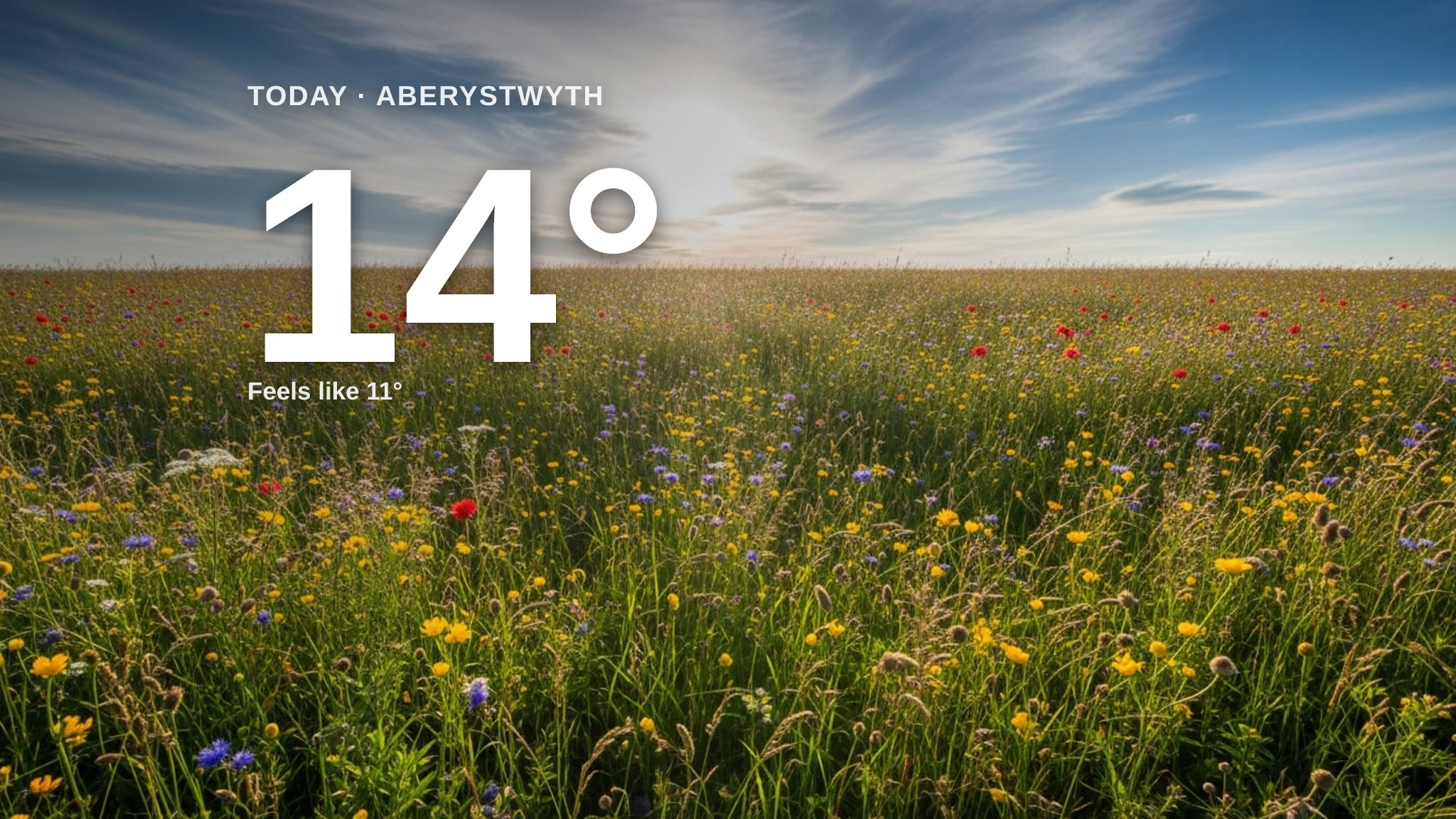 Light rain showers on the way for Aberystwyth - here's your Monday forecast