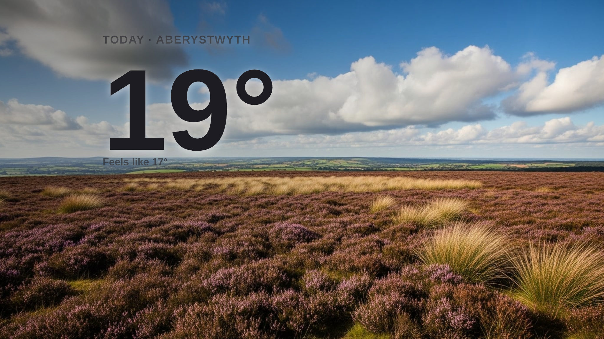 A gentle summer's day for Aberystwyth - here's your Friday forecast