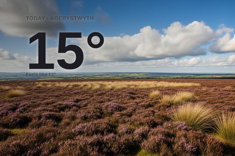 Aberystwyth weather: cloudy Wednesday with little chance of rain and a high of 15°C