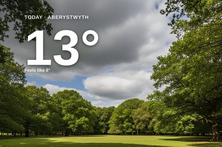 Aberystwyth weather: partly cloudy Sunday with little chance of rain and a high of 12°C
